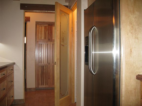 Pantry and entry door