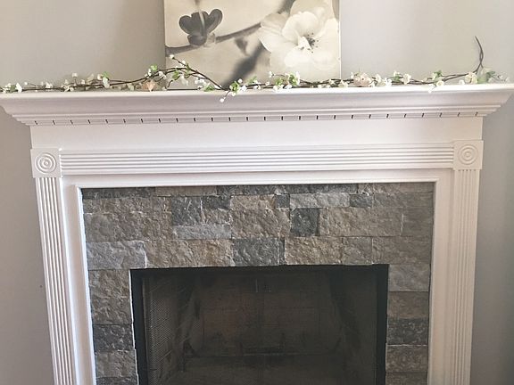 Living room fireplace