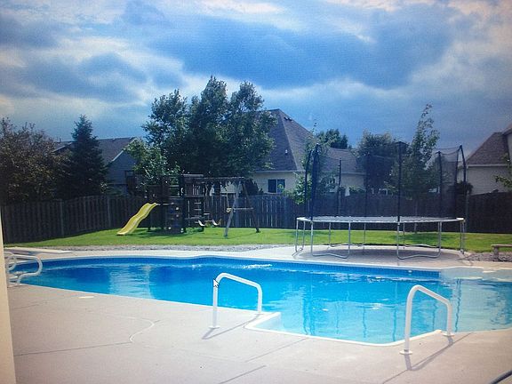 In ground salt water pool