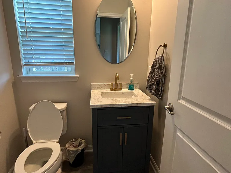 Downstairs powder room