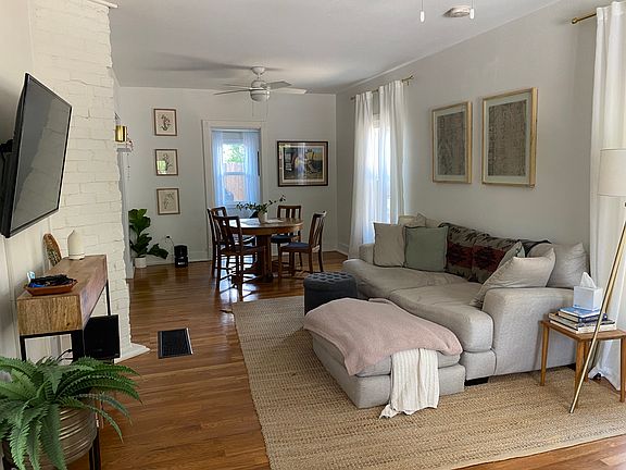 Front entrance into living room/dining room. Master bedroom is on the left