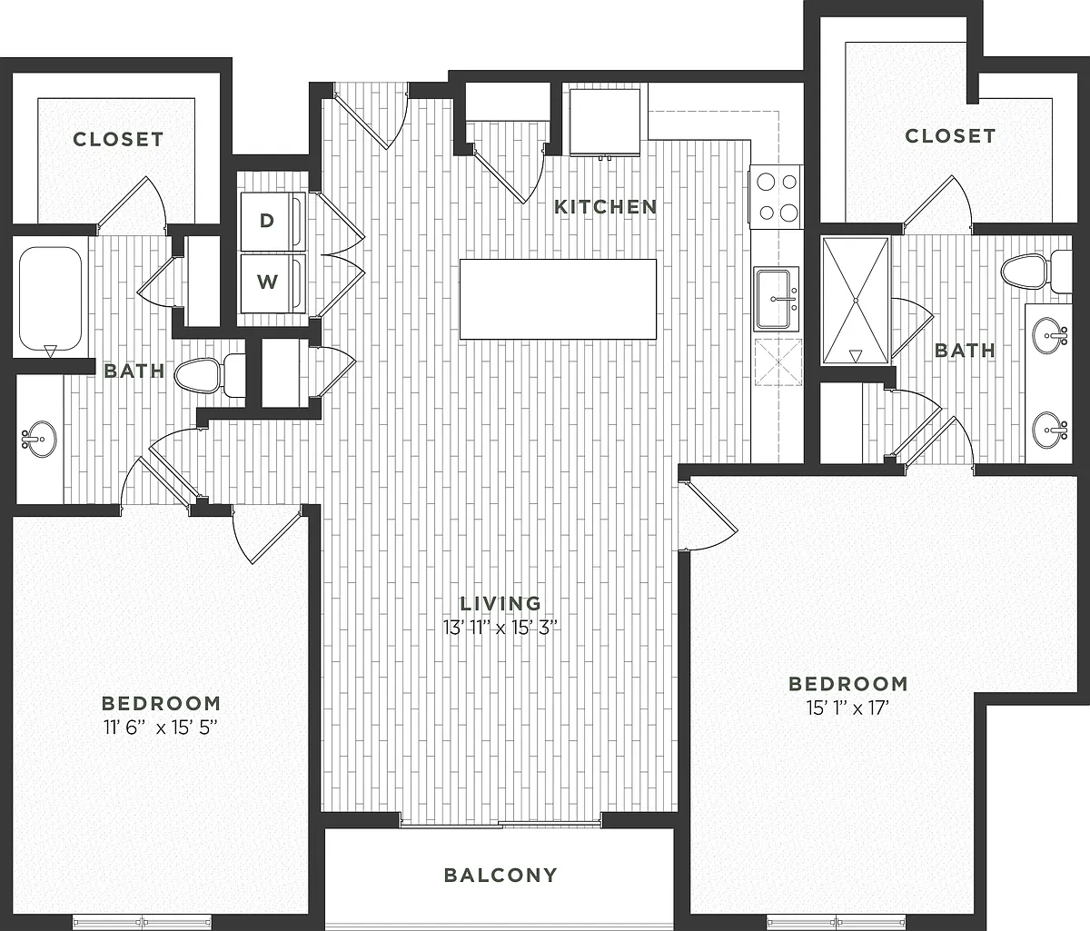 Floor plan 2B ALT4