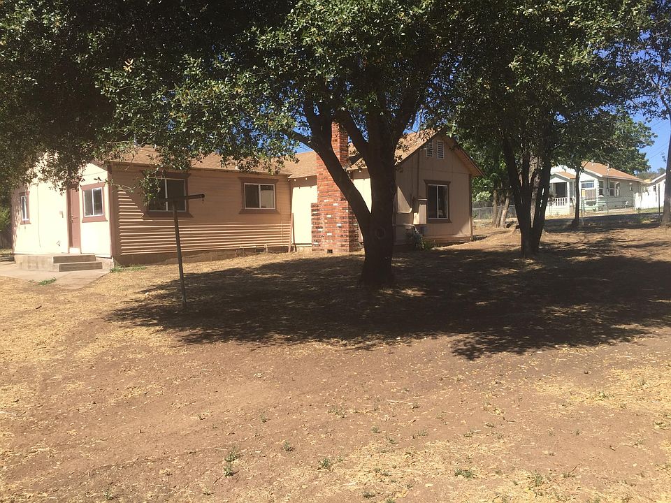 Rear of house from large back yard, on approx. 13,000sf lot