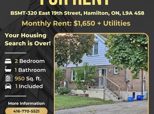 320 E 19th St #BASEMENT, Hamilton, ON L9A 4S8