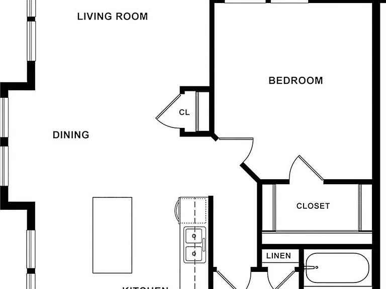 Graystone - 1x1 Floor Plan Graystone - 1x1 Floor Plan