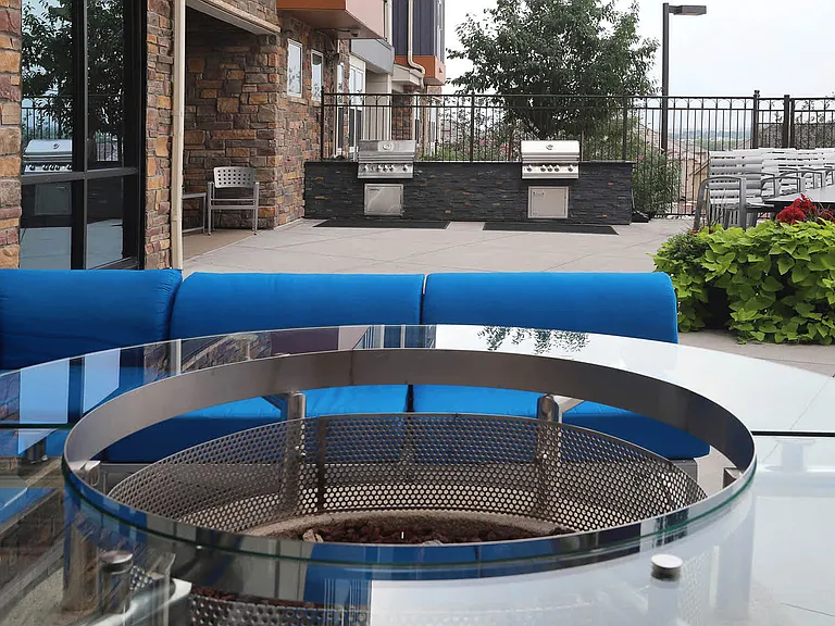 Outdoor Lounge with Fire Pit