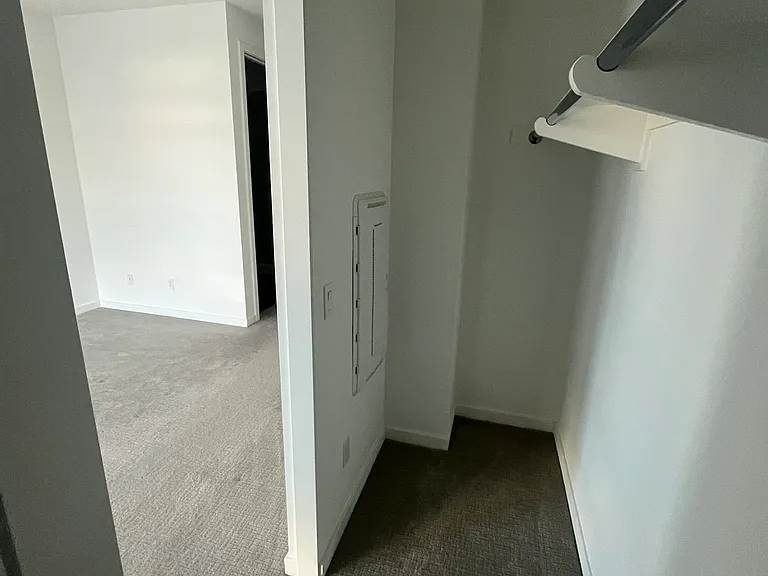 One of the closets in the master bedroom.