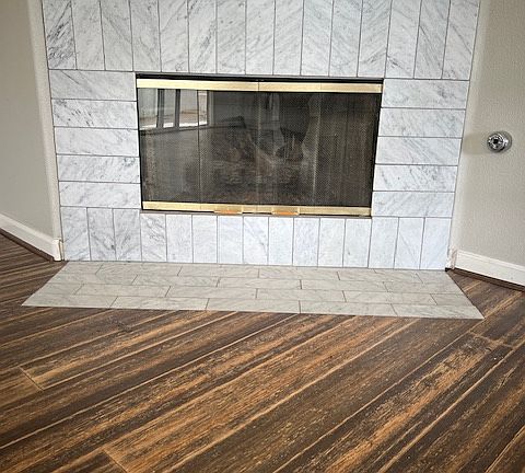 Marble fireplace