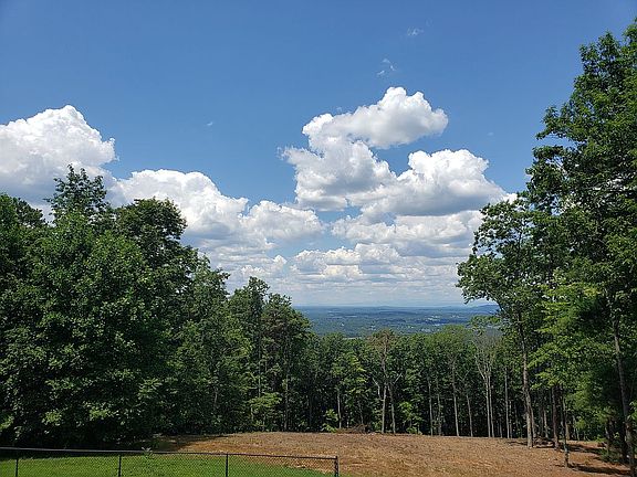 Bright blue sky & clouds. 