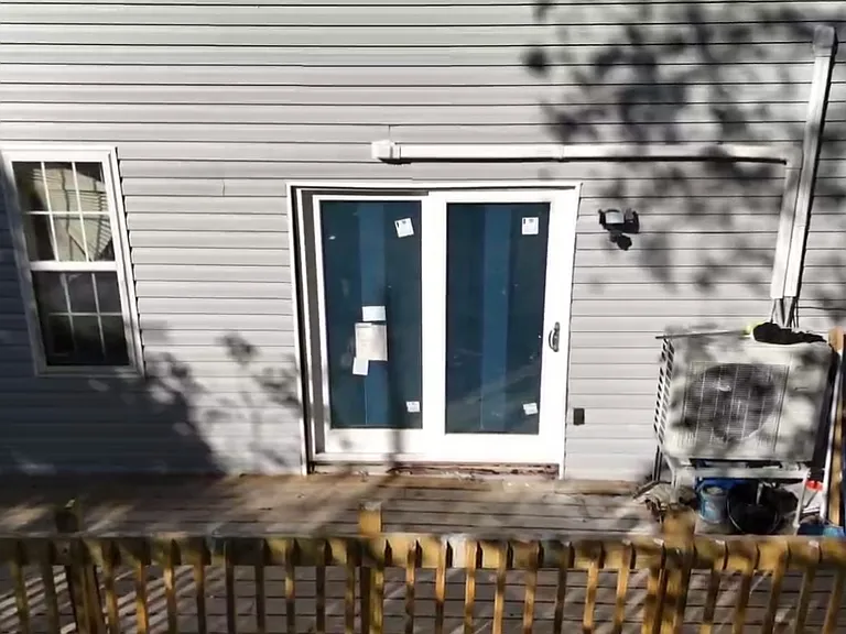Back deck Patio entrance to enter kitchen area & dinning