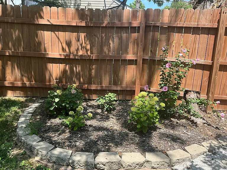 backyard flower bed