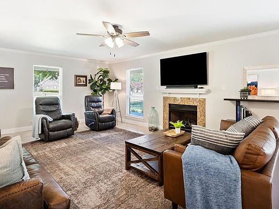 Open floor plan with view of the kitchen and family room.
