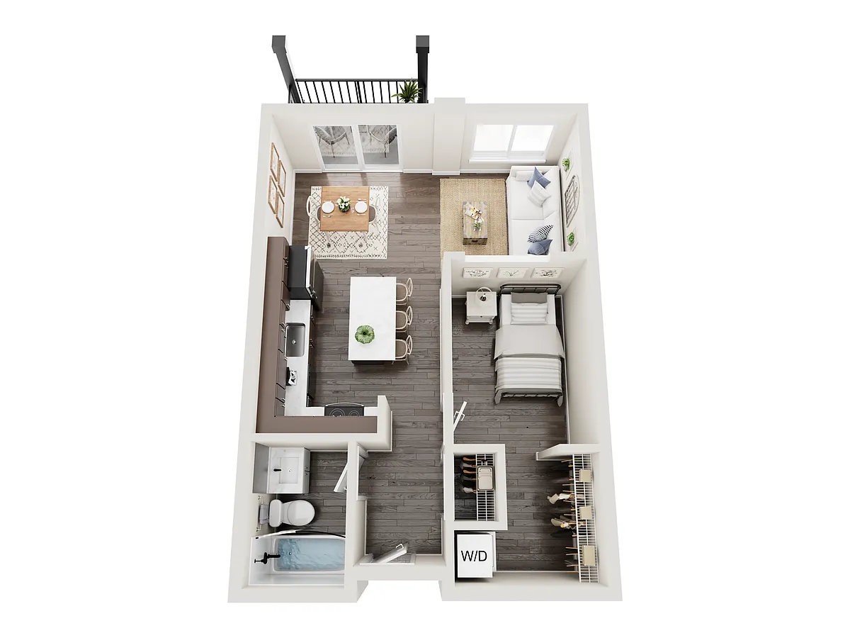 Floor plan Alcove B2 - 80 percent