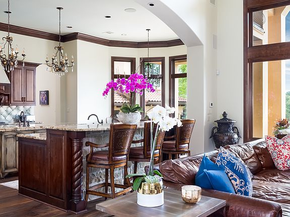 open family and kitchen