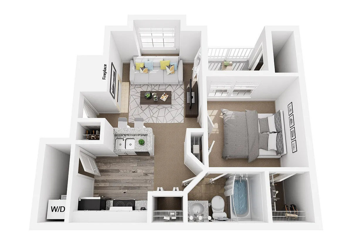 Floor plan Hamptons 1A