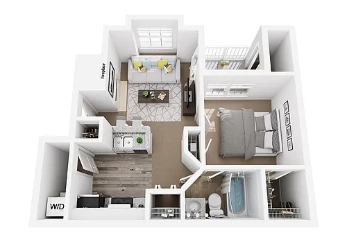 Floor plan Hamptons 1A