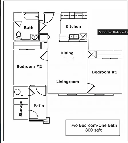 Floor plan 2 Bedroom