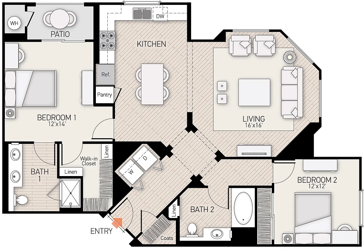 Floor plan Delrey - Plan 38