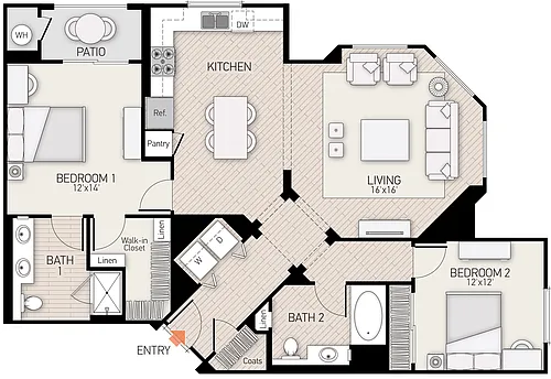 Floor plan Delrey - Plan 38