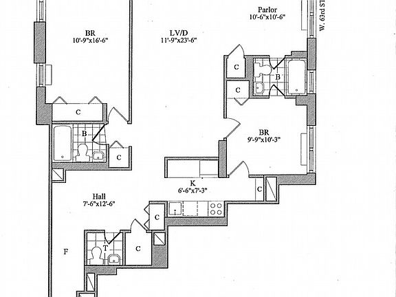 2nd image of 30 W 63rd St APT 12N