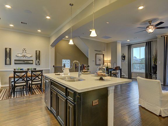 Kitchen open to formal dining room