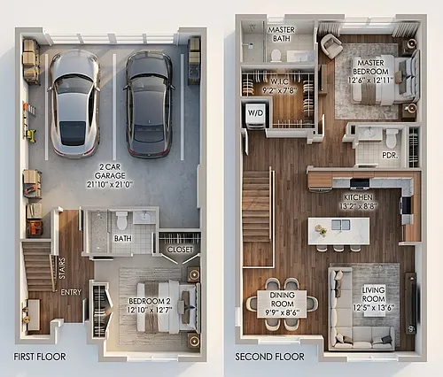 Floor plan Two Bedroom