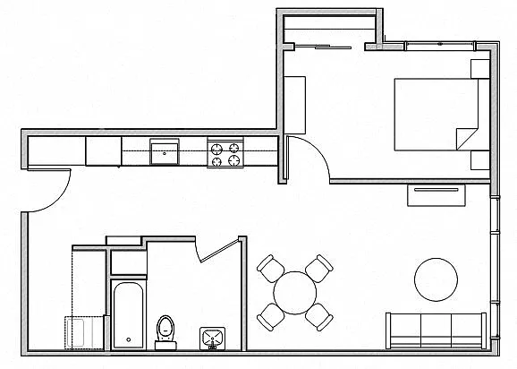 Floor plan One Bedroom A