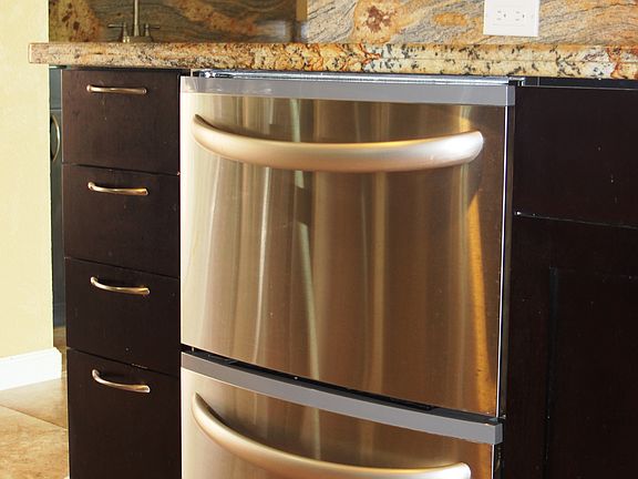 Dishwasher with two sections