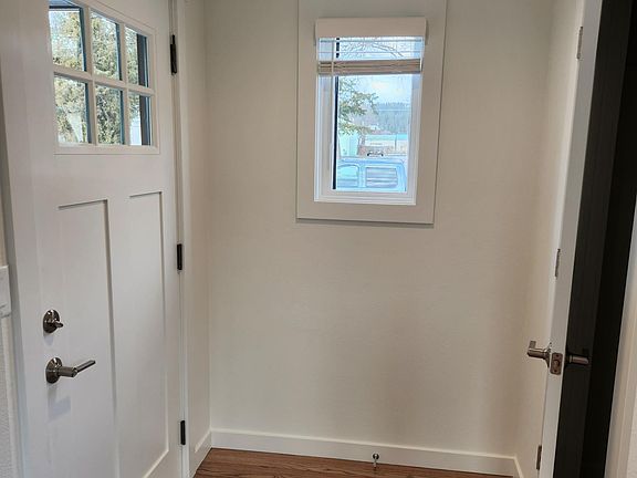 Front door with coat closet