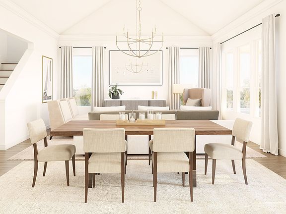 Dining area adjacent to kitchen