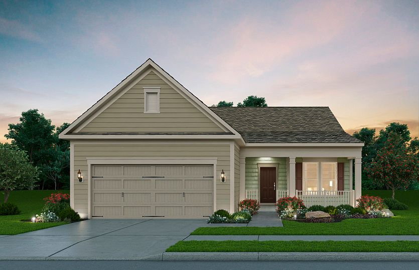 Castle Rock Exterior Rendering - Elevation 1 at Montebello in Sterling, VA.