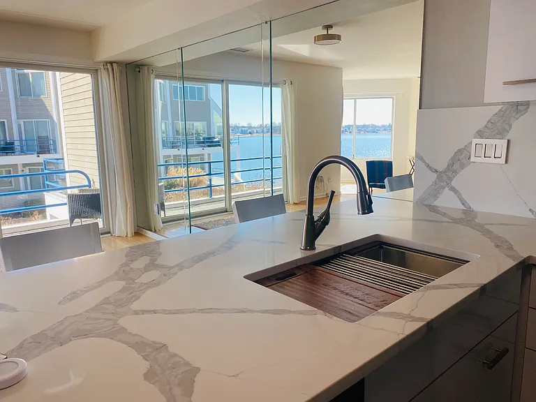 View from inside the kitchen _