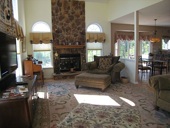 Family Room withhardwood floor & fireplace