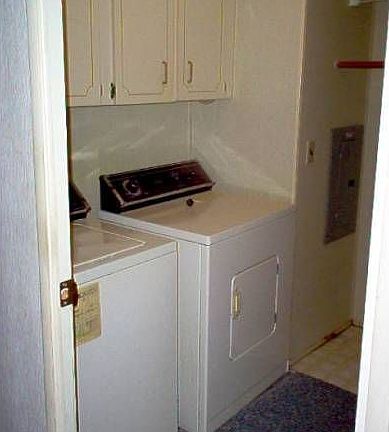 Inside laundry room