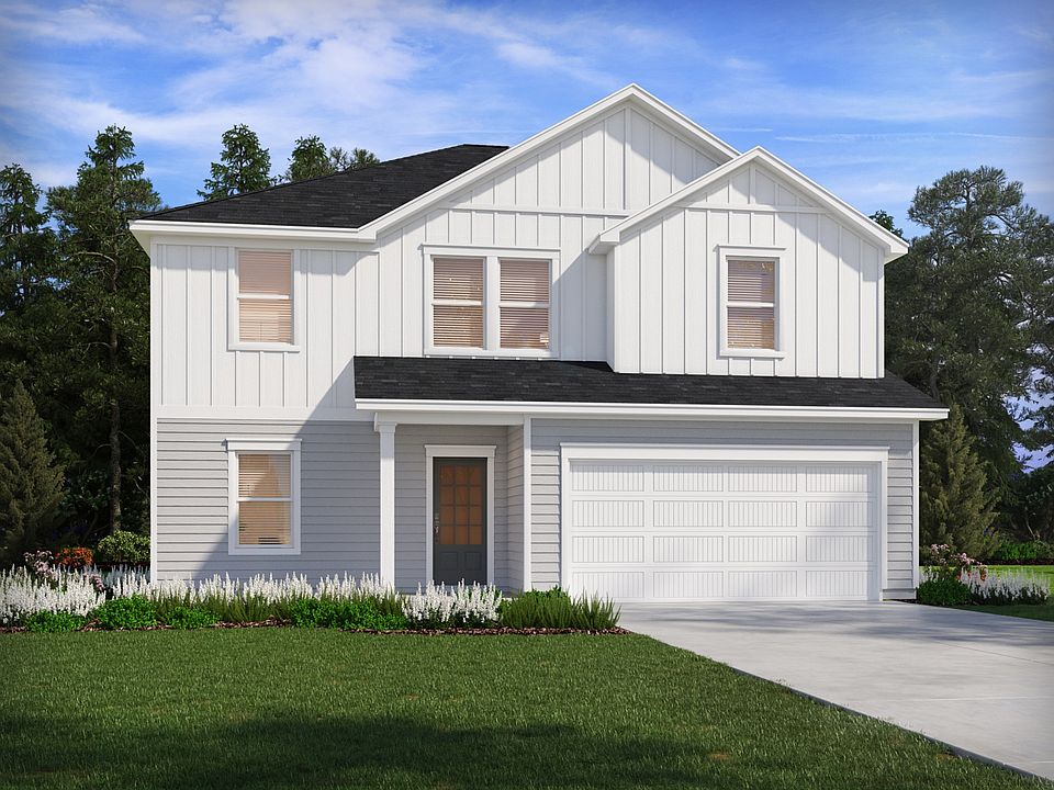 The Brentwood floorplan with Elevation E modeled at Manning Mill.