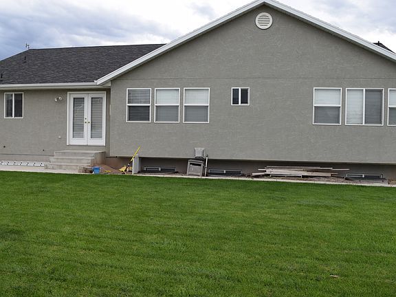 Back yard and back of home