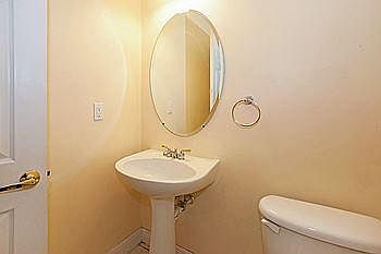 Half bathroom on main level