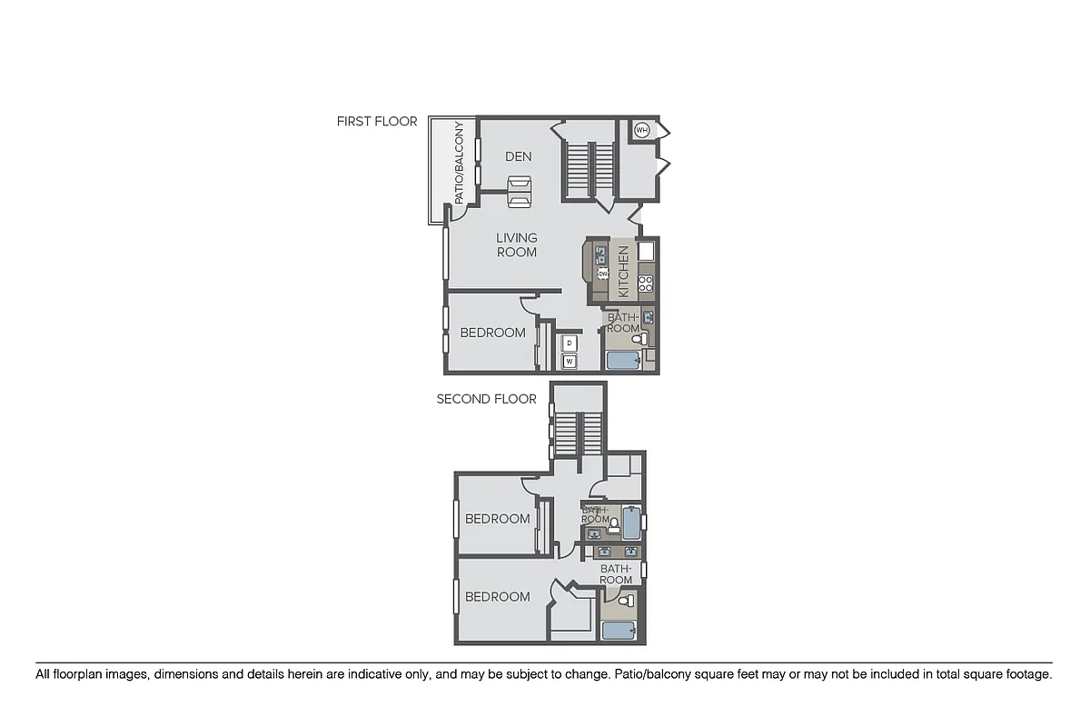 Floor plan Basie + Den Townhome
