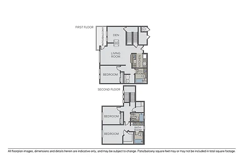 Floor plan Basie + Den Townhome