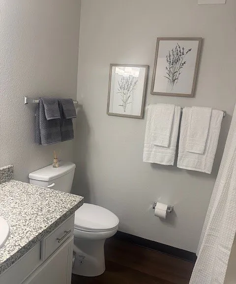 Renovated unit 1 bedroom model bathroom