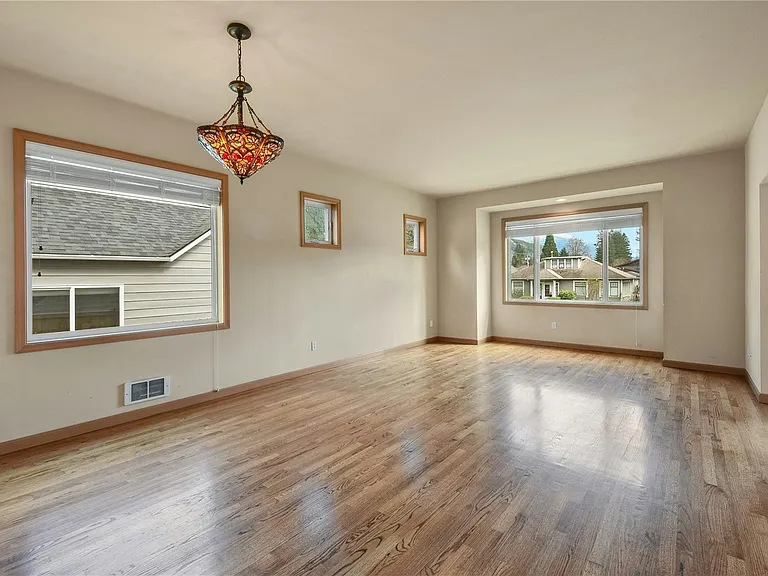 Living room with view of Mt. Si