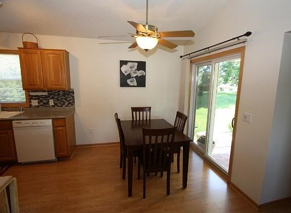 Informal dining room that walk out to patio.