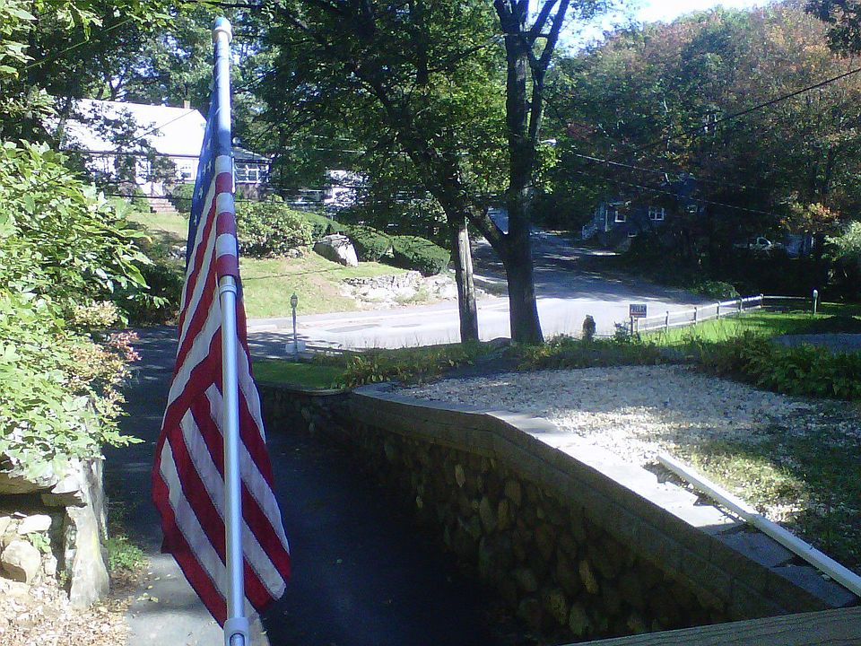 view of street from deck