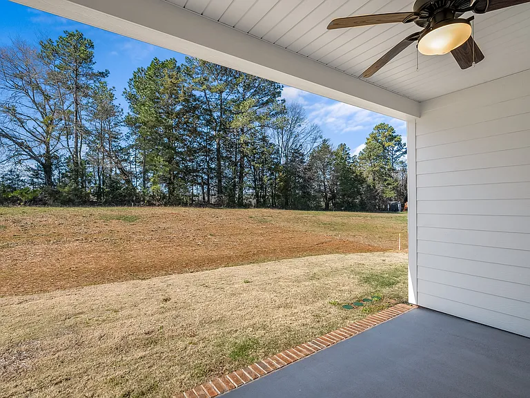 View from backyard porch.