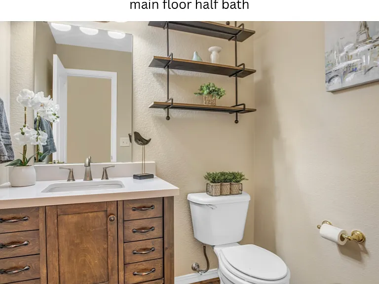 Updated main floor bathroom