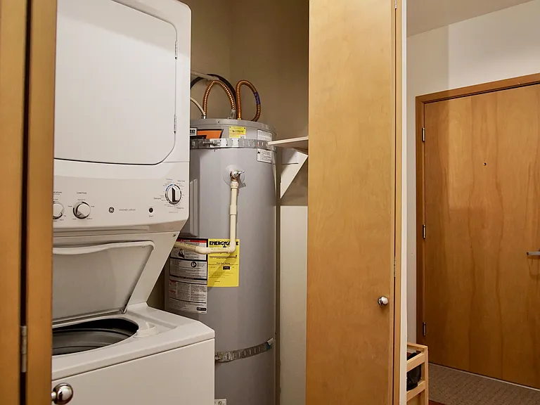 In unit washer and dryer