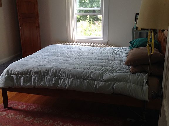 1st bedroom (faces back yard and driveway). Has 2 closets.