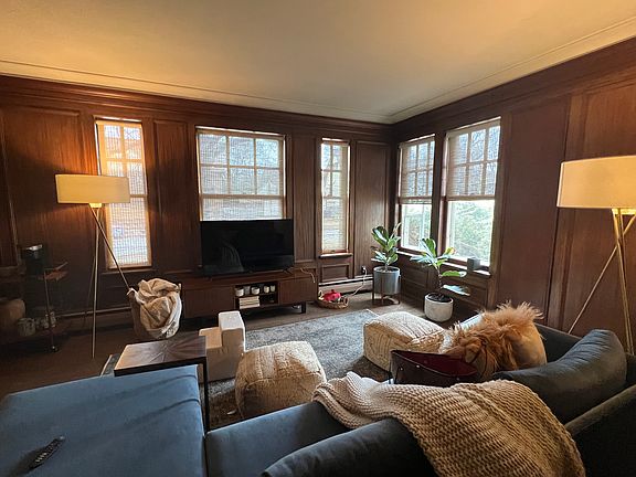 Paneled living room