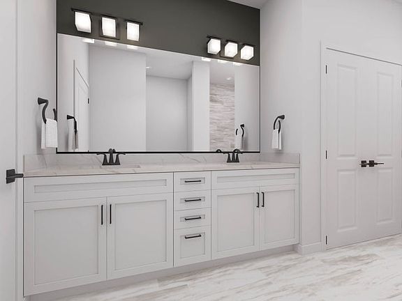 Luxurious Owner s Bath with Dual Sinks