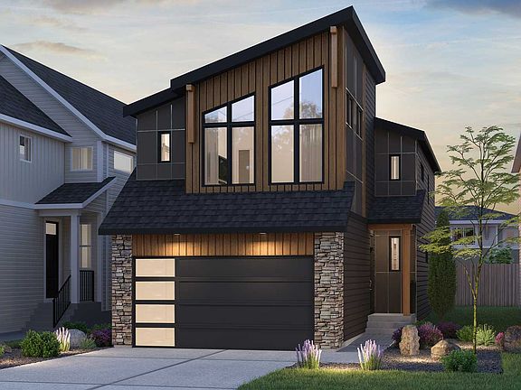 Purcell 24 Rustic Contemporary rendering for Creekstone by Brookfield Residential in Calgary